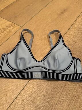 ALO Yoga Light blue Bralette with Black Trim